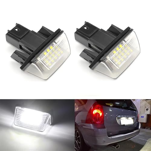 Luz matrícula LED Citroen C3 C4 C5 recambio placa 2000 a 2012 4