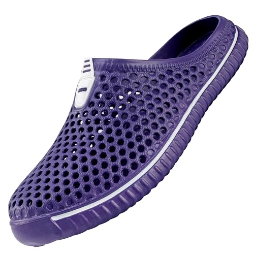 SAGUARO Clogs Hausschuhe Herren Damen Sommer Hohl Latschen Atmungsaktiv Gartenschuhe Badeschuhe Strand Pantoffeln Aqua Slippers Gr.36-45