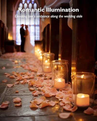 Homemory HBKNHZS24 24-Pack Flameless Led Tea Lights Candles Battery Operated thumb #5