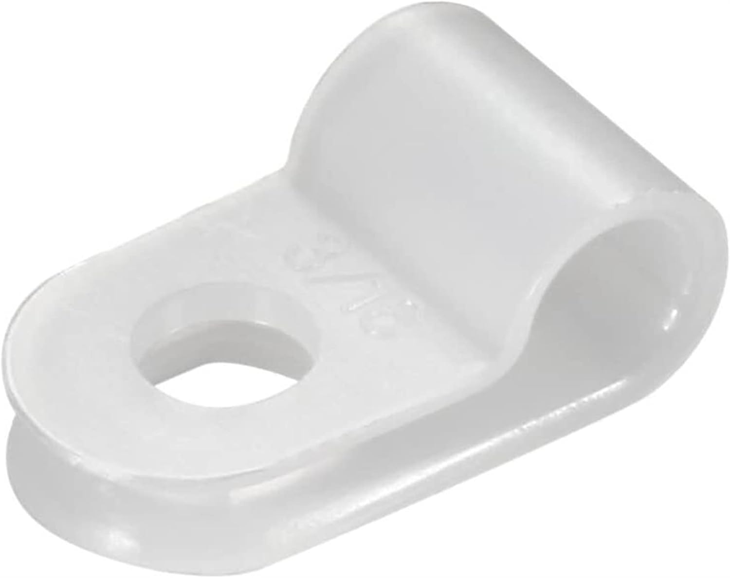Metal Cable Clips，Wire Clips for Cables， 120Pcs Nylon R-Type Cable Clamp Organizer Cord Clips for Wire Management 4.8mm White UC-0.5