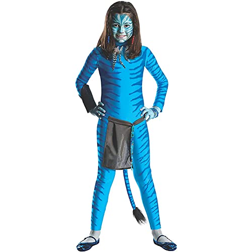 Amycute Disfraz de Avatar Cosplay para Niños, Mono Set incluye una diadema de plumas y una bolsa,...