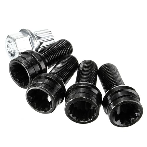 4 Pièces Boulons de Roue en Acier, Ecrou Antivol, Boulon de Protection de Roue, M14 x 1,5 MM