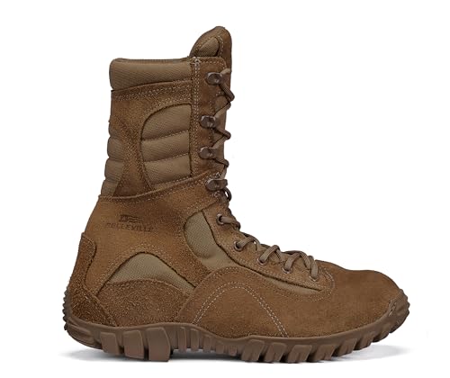 Belleville Sabre 533 8" Hot Weather Hybrid Lightweight Military Boots for Men - U.S Navy, Air Force/Army Boots for Men - Coyote Brown Leather with Vibram Ibex Outsole2