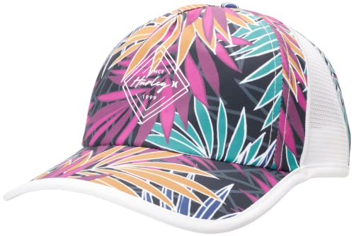 Hurley Women's Hat - Quick Dry Cancun Runners Cap, Size One Size, Black/Orchid