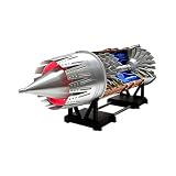 ENGINEKITOR 1/20 Scale Pratt Whitney F100 Engine Model Kit - 22.4 Inch - 300 RPM - for Aviation Enthusiasts & Physics Learners
