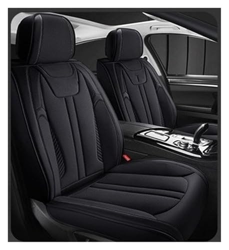 Housse de siège voiture similicuir haut de gamme pour BMW E46 E90 F30 noir