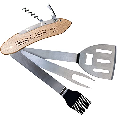 Set BBQ Grillin' & Chillin' PlaqueMaker miniatura 1