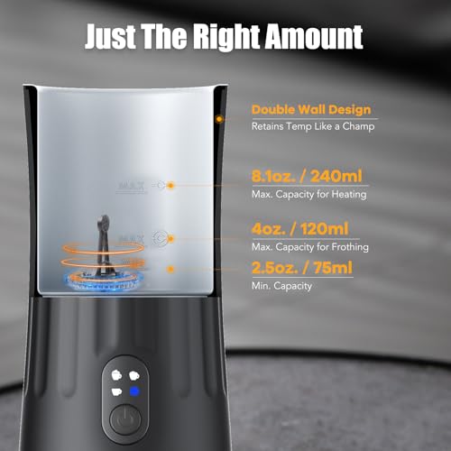 Ovetedot SS-001 Milk Frother, Upgraded 4-In-1 Milk Frother And Steamer thumb #4