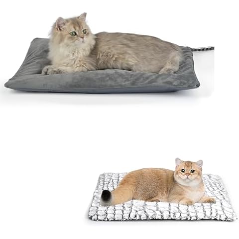 Petace Outdoor Heated Cat Bed & Self Warming Cat Bed Cover