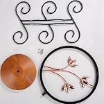 6-Hook Metal Wine Glass Holder Countertop Stemware Rack Tabletop Stemware Storage Rack Weighted Base Display Stand