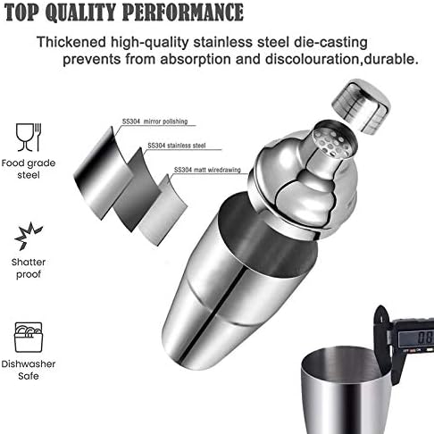 Set de Coctelera Profesional de 14 Piezas, Kit de Bartender miniatura 3