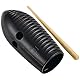 Nino Percussion Mini Güiro Instrument - Musikinstrument für Kinder ab 3 Jahren - Kunststoff, Schwarz (NINO581BK)