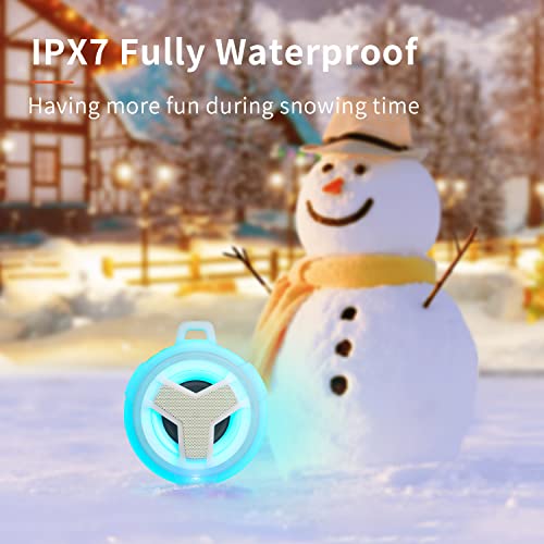 Image of EBODA Shower Bluetooth Speakers Waterproof Teen Girl Gifts Trendy Stuff Kid | IP67 Portable Speaker with LED Light, 2000mAh, True Wireless Stereo, Gifts for Teen Boys, Men and Women, Unique Music Gifts