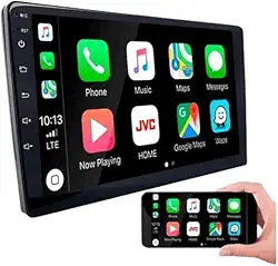 CENTRAL MULTIMÍDIA OCTA-CORE ANDROID 13, TELA 9" FULL TOUCH, SLIM, 4/64GB, FM, USB, BLUETOOTH, ESPELHA ANDROID E IOS, CARPLAY E ANDROID AUTO, CONECTIVIDADE COM OU SEM FIO ACEITA CHIP 4G