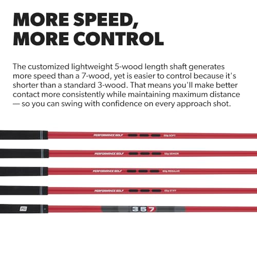Performance Golf 357 Fairway Hybrid | Distance of A 3-Wood, Easy to Hit As A 7-Wood | Clean Contact from Any Lie | 21-Degree Loft (Regular, Right)