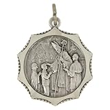  Holyart Medaglia in alpacca decagonale Cresima 32 mm