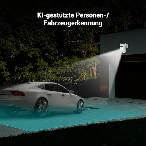 EZVIZ 2K+2K Dual-Lens Überwachungskamera aussen, WLAN PTZ Kamera mit KI Personen-/Fahrzeugerkennung, Auto-Tracking… – Ansicht 4