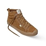 Cariuma OCA Therma High Tops Hooks Suede Boots, Comfortable Shoes for Women, Lightweight & Sustainable, Versatile Casual Footwear with 100% Vegan Insoles, Rubber Soles, Camel, 7.5