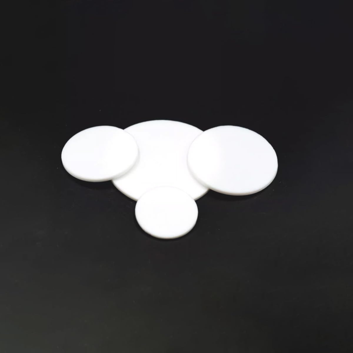 Arandelas planas de goma, 10 juntas redondas de disco sólido de PTFE, junta ciega de plástico King, almohadillas de PTFE de 0,5-5 mm de espesor, amortiguación sellada de PTFE.(65x4mm)