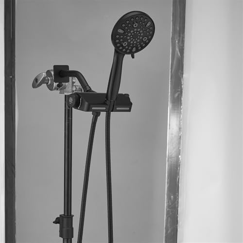 Ducha con filtro y rociador manual negro mate combo miniatura 5