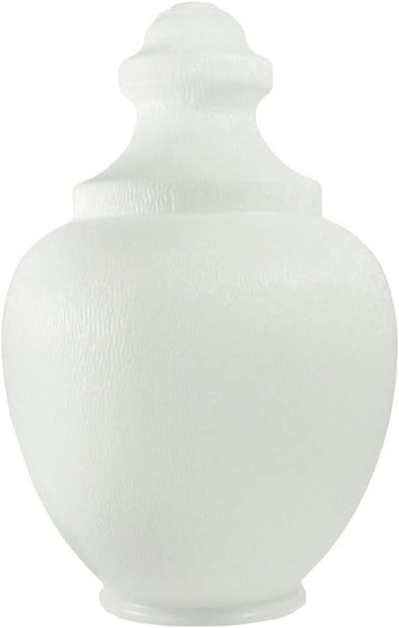 KASTLITE 88266-WH-8F Acrylic White Acorn with Fitter Neck | 26.81" Height x 16.6" Width x 8" Outside Diameter | Manufactured in the USA