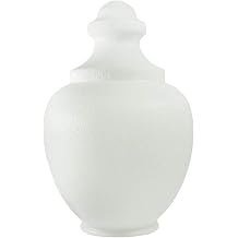 KASTLITE 88266-WH-8F Acrylic White Acorn with Fitter Neck | 26.81" Height x 16.6" Width x 8" Outside Diameter | Manufactured in the USA