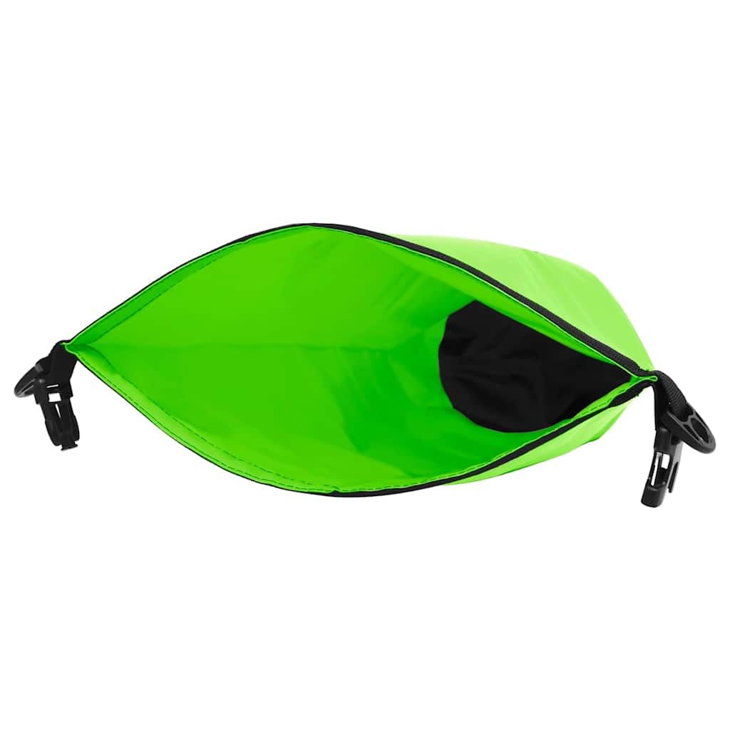 Suchy worek z zamkiem błyskawicznym, zielony, 20 l, PCW, 36 x 61 cm, do sportów wodnych i kajakowych, pontonów, wodoszczelna torba z regulowanymi szelkami, do spędzania wolnego czasu, do