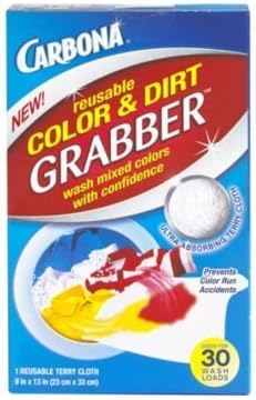 Reusable Wash Color & Dirt Grabber - Prevents Laundry Colour Runs