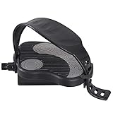 DRBIKE Exercise Bike Pedals with Straps 9/16' Thread Spindle, Bicycle Pedals for Exercise Bike Indoor Stationary Bike, 1 Pair
