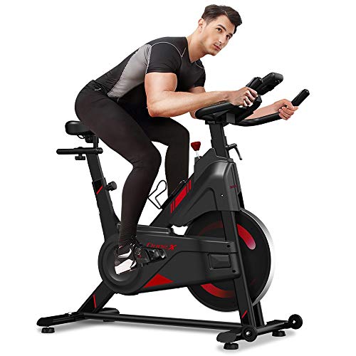 Stationary Bike for Home, Dripex Exercise Bike Indoor with 300LBS Weight Capacity Super Silent
