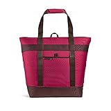 Rachael Ray Jumbo Chillout Thermal Tote, 10-Gallon Capacity Insulated Bag, Reusable, 22.5' X 8' X 17.5', Burgundy