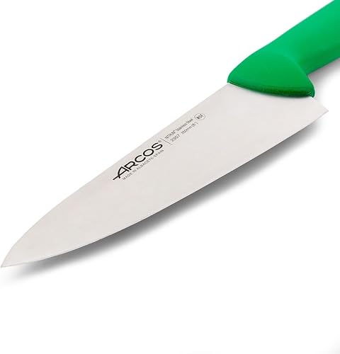 Miniatura 3 de Arcos Cuchillo de chef de acero inoxidable nitrum de 8 pulgadas y hoja de 7.874 in. Cuchillo de cocina profesional multiusos. Mango ergonómico de