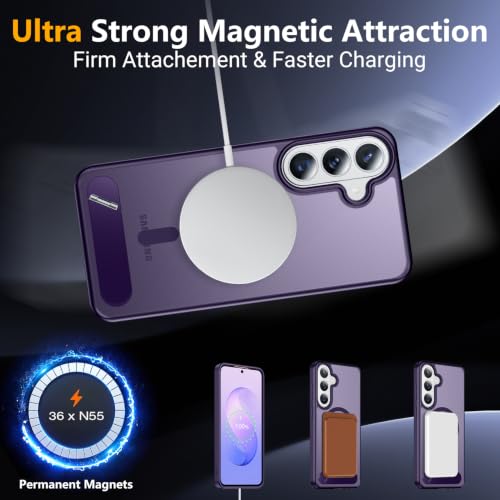 Image of SPIDERCASE Magnetic for Samsung Galaxy S26 FE Case,with Stand,Purple