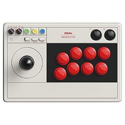 8Bitdo Arcade Stick for Switch & Windows و Arcade Fight Stick Support Wireless Bluetooth و 2.4G Receiver و Wired Connection