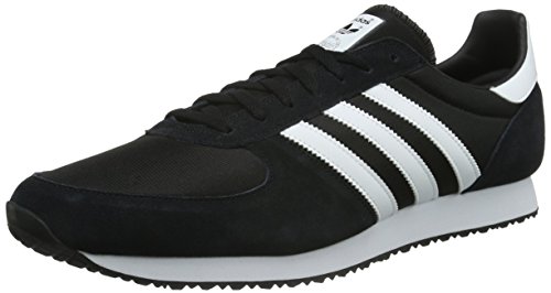Suola esterna in gomma adidas S79202 ZX Racer Originals Scarpe da ginnastica Uomo , Nero / Bianco (Negbas / Ftwbla / Negbas), 42 2/3 EU