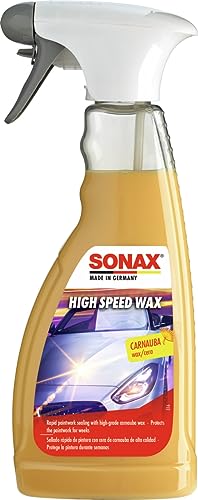 SONAX HighSpeedWax (500 ml) sellado rápido: limpia y conserva todo tipo de pintura. Proporciona brillo y renueva los colores | N.° 02882000-544