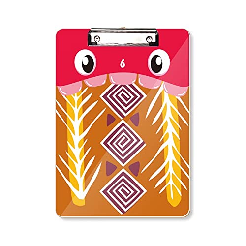 Bloc-notes d'apprentissage A4 à tête plate avec motif mexique totems ancienne