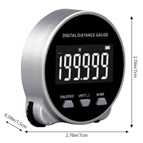 Cinta métrica digital de alta precisión con pantalla LCD miniatura 4