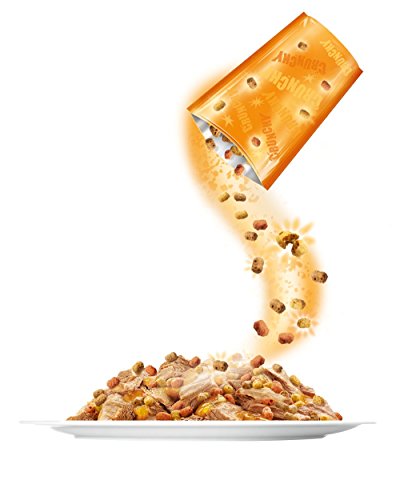 Felix Katzennassfutter Crunchy Crumbles mit Gemüse 10 x 100 g Plus 40 g, 6er Pack (6 x 1.04 kg)