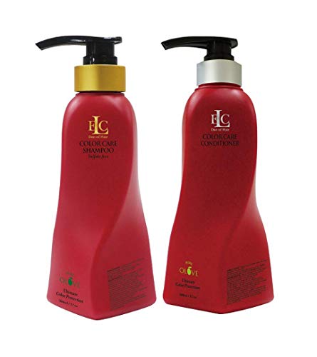 ELC Pure Olive Color Care Shampoo & Conditioner With a Gute Travel Cosmetic Pouch 12oz (3 Piece Bundle) ELC Pure Olive Color Care Shampoo & Conditioner With a Gute Travel Cosmetic Pouch 12oz (3 Piece Bundle)