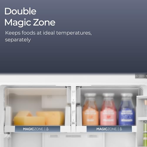 Image of Haier 475 L 1 Star Frost Free Twin Inverter Double Door Refrigerator with Solar Connect for Power Backup & Dual Magic Zone for Flexible Storage (HRF-5251BGKA-N, Graphite Black, 2026 Model)