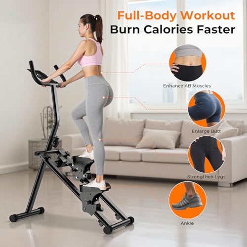 Image of OWLSKY Stair Stepper for Home,Vertical Climber Exercise Machine with Stable Triangular Frame, Smooth & Quiet Motion, Full Body Workout Equipment