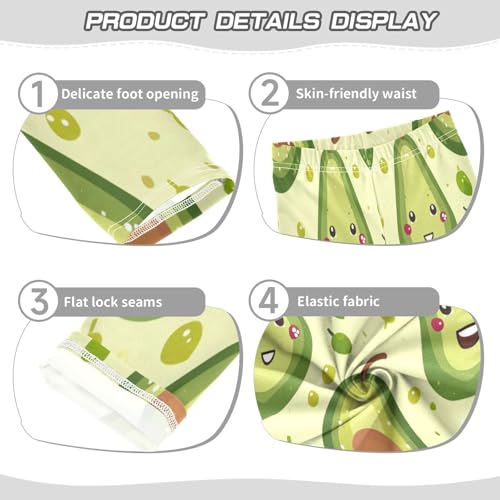 Bolaz Toddler Girls Leggings Printed Yoga Pants Leggings Cute Avocado for Kids3