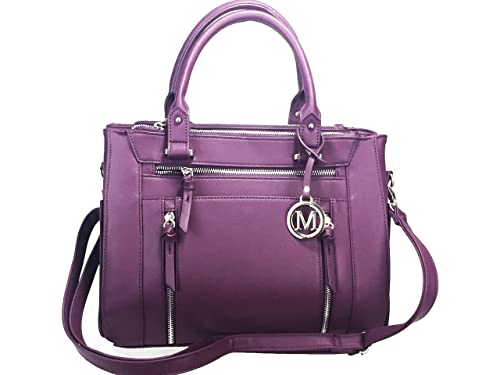 Multi Zippers Fashion Locking Faux Leather Concealed Carry Gun Shoulder