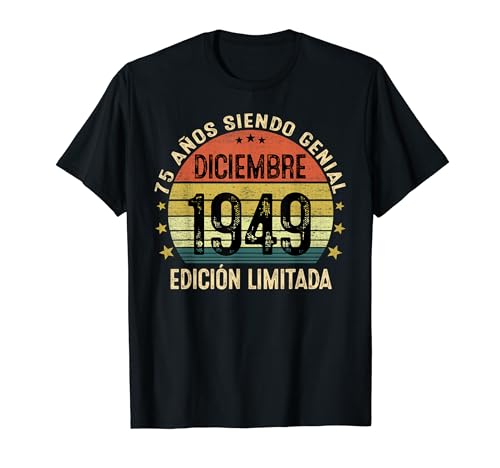 Original 1949 75 Años Cumpleaños Hombre Diciembre 1949 Camiseta