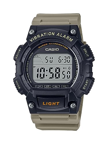 Casio W736H Series | Men’s Digital Watch | 1/100 SEC Stopwatch | Countdown Timer | Super Illuminator LED Light | 100 M Water Resistance | Daily Alarm | Auto Calendar | Dual Time | 10 Yr Battery