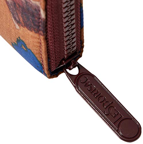 LeSportsac Cheetaaah Lily Wallet, Style 6506/Color F312, Multi-color Jewel Tone Iridescent Cheetah Print, Modern Wide Zipper3