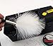 Crime Scene Marabou Feather Latent Fingerprint Brush for Detailed Fingerprints - White
