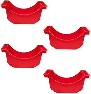 Mytee Products (4 Pack Oil Drain Pans for Trucks & Trailers Wheel Hubs 2280 ml Capacity - 13-5/8"x7-5/16"x6.5" - Portable Oil Drip Pan for Wheel - Ideal for Semi Truck, Trailers & Vehicles