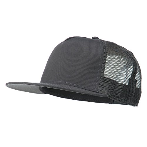 OTTO Caps5 Panel Prostyle Trucker Caps - Charcoal Grey OSFM